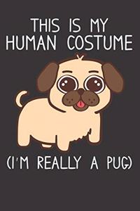 Pug Dog Notebook Journal