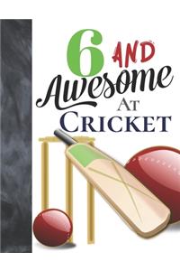 6 And Awesome At Cricket
