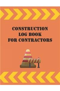Construction Log Book For Contractors