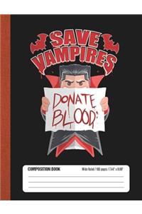 Save Vampires Donate Blood