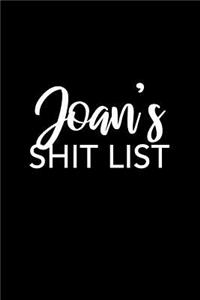 Joan's Shit List