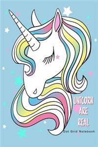 Unicorn Are Real Dot Grid Notebook