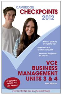 Cambridge Checkpoints VCE Business Management Units 3 and 4 2012