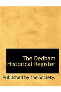 The Dedham Historical Register