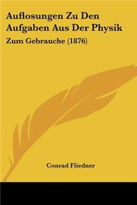 Auflosungen Zu Den Aufgaben Aus Der Physik
