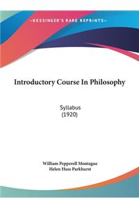 Introductory Course in Philosophy