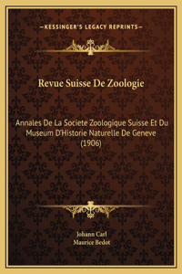 Revue Suisse De Zoologie