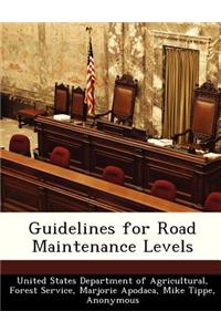 Guidelines for Road Maintenance Levels