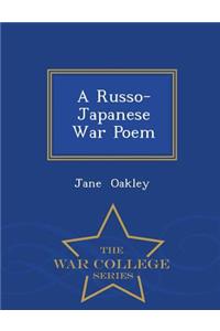 A Russo-Japanese War Poem - War College Series