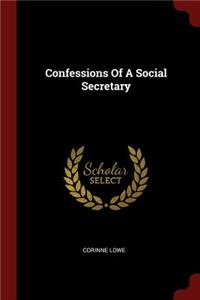 Confessions of a Social Secretary