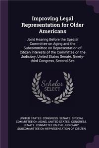 Improving Legal Representation for Older Americans