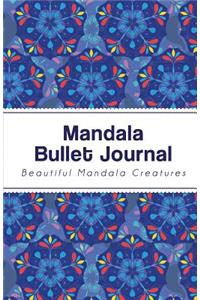 Mandala Bullet Journal: Blue Mandala Design - 130 Dot Grid Pages, Perfect Designed (Portable Size)