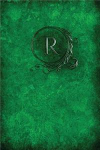 Monogram R Any Day Planner Notebook