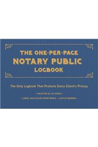 The One-Per-Page Notary Public Logbook