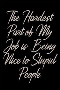 The Hardest Part of My Job is Being Nice to Stupid People