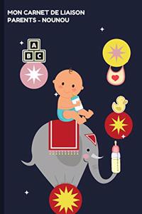 Carnet de suivi pour Bébé - carnet de liaison parents nounou