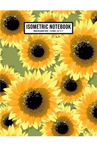 Sunflower Isometric Graph Paper Notebook