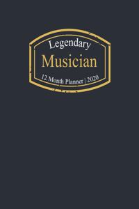 Legendary Musician, 12 Month Planner 2020