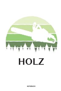 Holz - Notizbuch