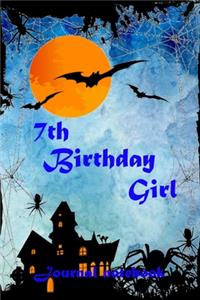7th Birthday girl journal notebook