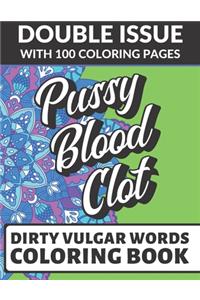 Pussy Blood Clot Dirty Vulgar Words Coloring Book