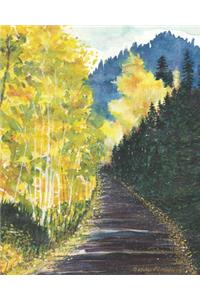 Autumn Mountain Road Journal and Sketch Notebook