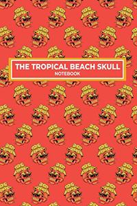The Tropical beach Skull Notebook