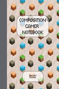 Composition Gamer Notebook Wide Ruled