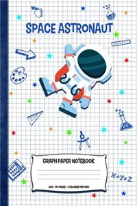 Space Astronaut Graph Paper Notebook