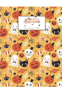 Happy Halloween Coloring Book For Kids