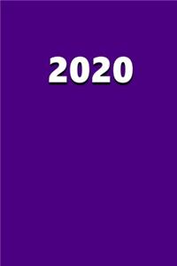 2020 Weekly Planner 2020 Indigo Color 134 Pages