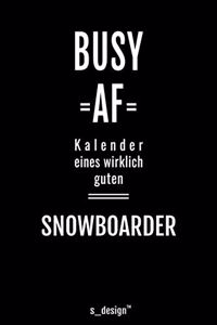 Kalender 2020 für Snowboarder