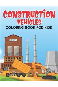Construction vehicle Coloring Book For Kids