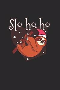 Christmas Sloth ho ho ho Notebook