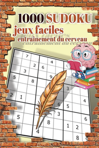 1000 jeux faciles SUDOKU entraînement du cerveau