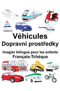 Français-Tchèque Véhicules Imagier bilingue pour les enfants