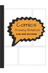 Comics Drawing Notebook Blank Anime Sketchbook