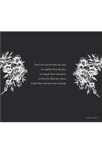 Guest Book - Condolence - Black
