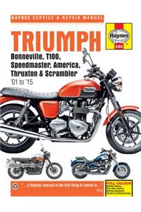 Triumph Bonneville, T100, Speedmaster, America, Thruxton & Scrambler '01 to '15