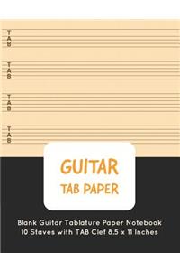 Guitar Tab Paper