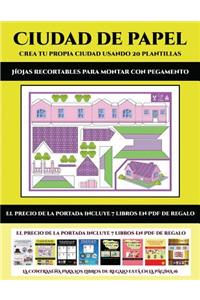 Hojas recortables para montar con pegamento (Ciudad de papel