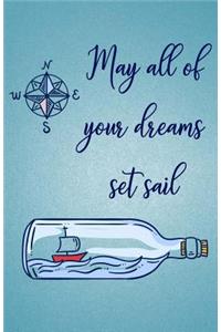 Nautical Dreams Compass Sailing Dot Grid Journal