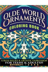 Olde World Ornaments Coloring Book