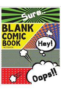 Blank Comic Book Notebook