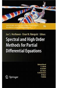 Spectral and High Order Methods for Partial Differential Equations