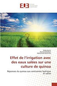 Effet de L Irrigation Avec Des Eaux Salées Sur Une Culture de Quinoa