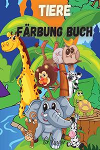 Tiere Färbung Buch für Kinder