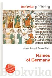 Names of Germany