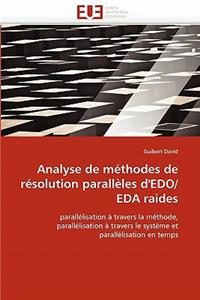 Analyse de M?thodes de R?solution Parall?les d'Edo/Eda Raides
