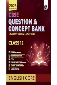 PW CBSE Question & Concept Bank (QCB) Class 12 English Core Chapter-wise and Topic-wise Solved Questions For 2026 Exams with 50% Competency Based Question (Paperback, PW)